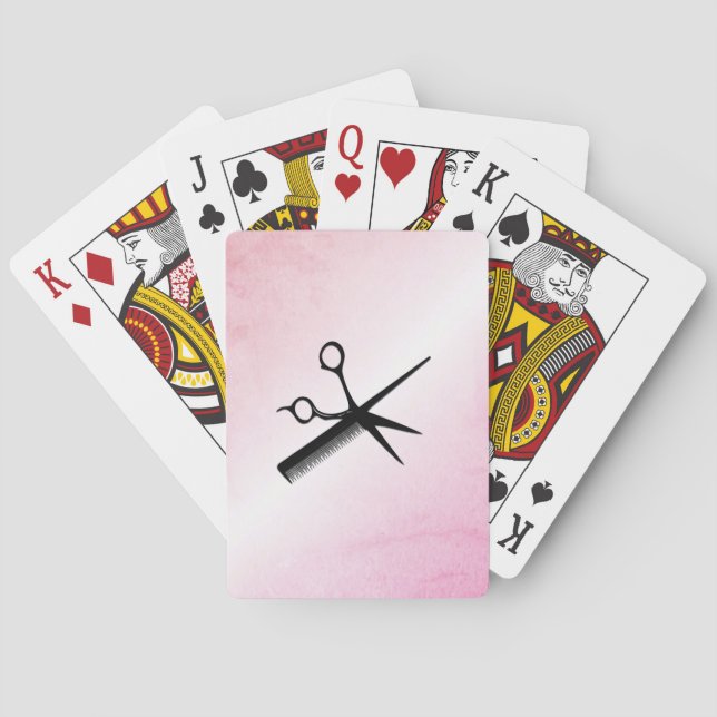 Skönhetsspecialist Design Rosa Casinokort (Baksidan)