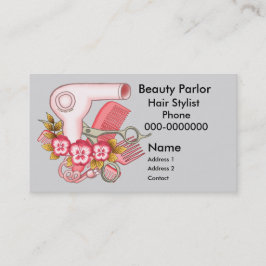 Skönhetsspecialist med rosa pensé tidsbeställning kort
