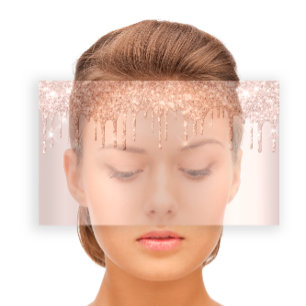 Skönhetsstudio Spa Lash Ro Guld driver Hair Visitkort