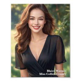 Skönhetstävling Foto 8x10 Photogenic Tävling Skriv