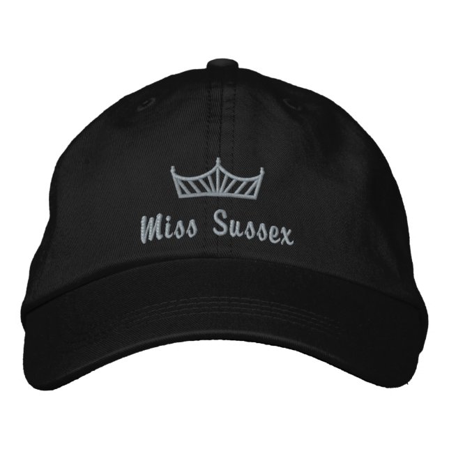 Skönhetstävling Krona Anpassningsbar Embroized Cap Broderad Keps (Framsida)