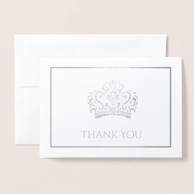 Skönhetstävling Krona Folierat Kort (Framsida med kuvert)