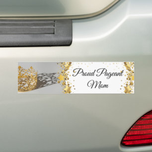 Skönhetstävling Mamma Bumper Sticker Bildekal