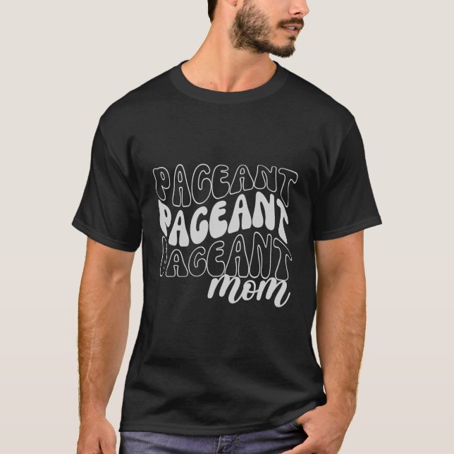 Skönhetstävling Mamma T Shirt (Framsida)