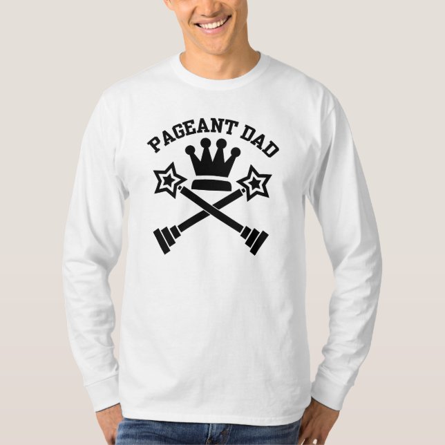 Skönhetstävling Pappa Raglan Tee (Framsida)