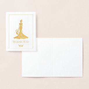 Skönhetstävling Queen Folierat Kort