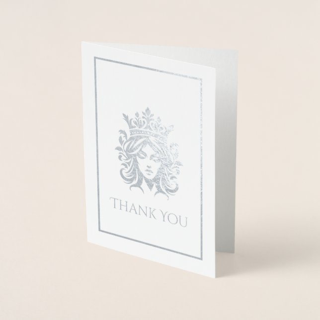 Skönhetstävling Queen Krona Folierat Kort (Framsida)