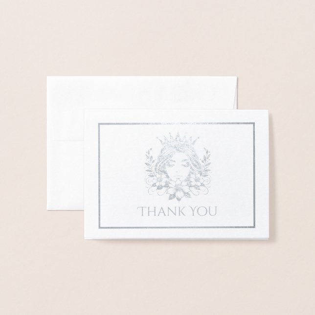 Skönhetstävling Queen Krona Mini Folierat Kort (Framsida med kuvert)