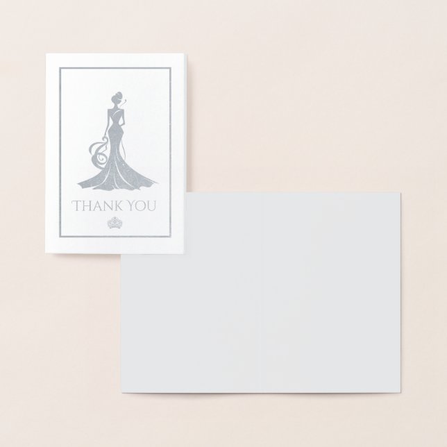 Skönhetstävling Queen Mini Folierat Kort (Display)