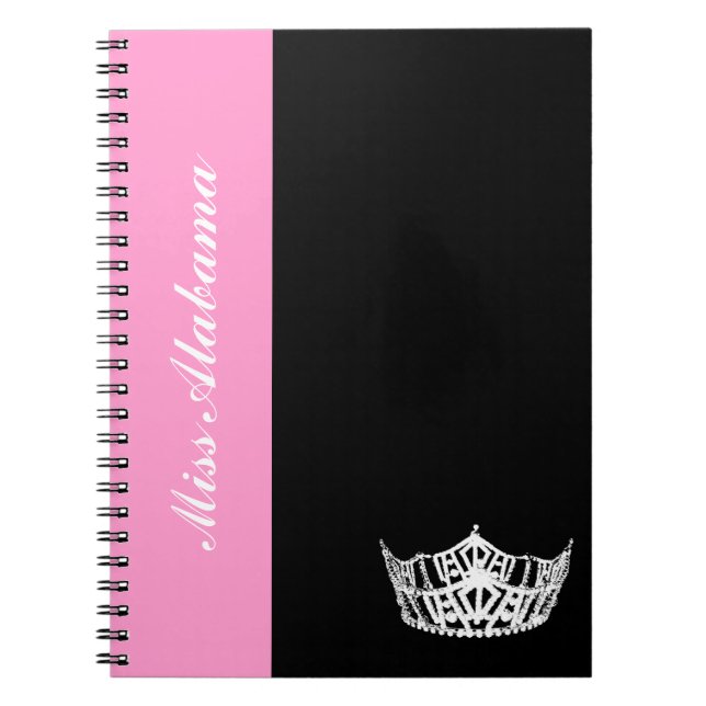 Skönhetstävling Queen Notebook Anteckningsbok Med Spiral (Framsidan)