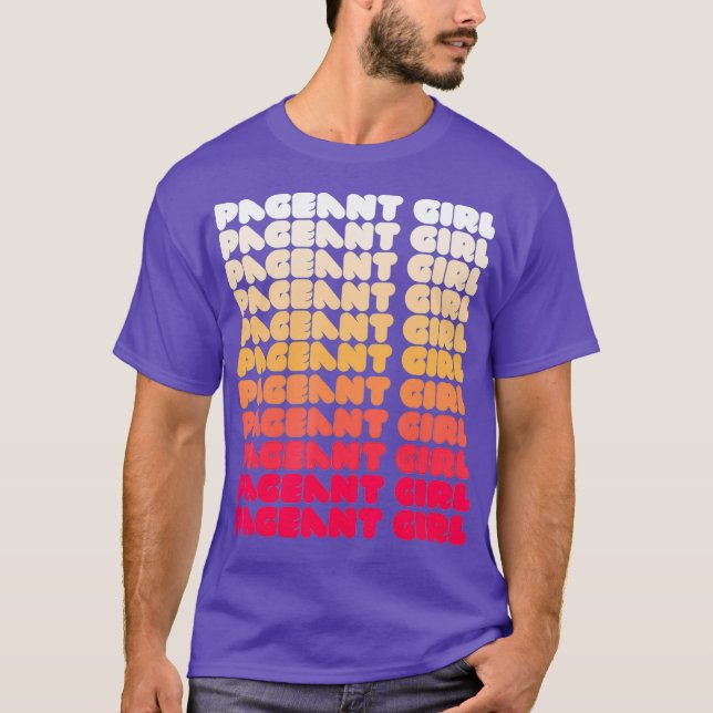 Skönhetstävling Queen Show Girl Meme Beauty Drag T T Shirt (Framsida)