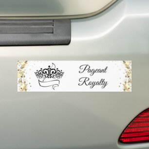 Skönhetstävling Royalty Bumper Sticker Bildekal