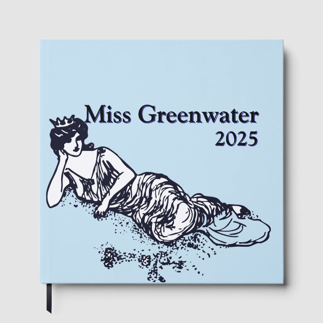 Skönhetstävling Scrapbook Bok-Retro Queen Gästböcker (Framsida)