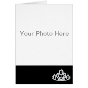 Skönhetstävling Tiara-fotokort Hälsningskort