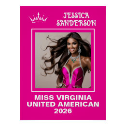 Skönhetstävling tipperhållarpunkt Poster av  Perfect Poster