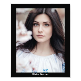 Skönhetstävlingar med modellering 8 x 10 fotogena fototryck