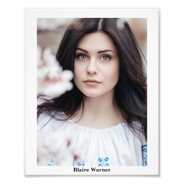 Skönhetstävlingar med modellering 8 x 10 fotogena  fototryck (Framsidan)