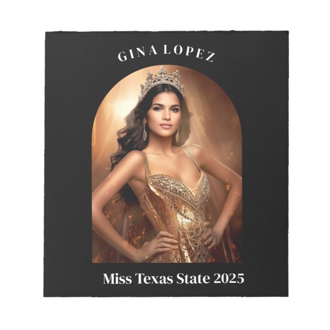 Skönhetstävlingens autografplatta anteckningsblock (Framsida)