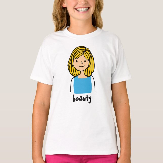 skönhetstecken t-shirt (Framsida)