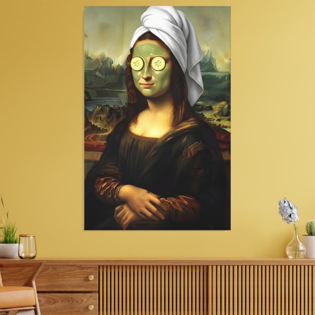 Skönhetsterapeut på spa-dag canvastryck (Insitu (Vardagsrum))