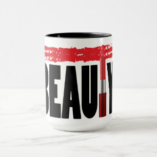 Skönhettypografiläppstift Mugg
