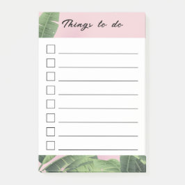 Skonlaga bananblad post-it block