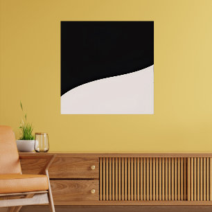 Skonsam kurvstil - minimal konsthandling poster