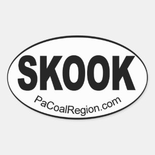 Skook Ovalt Klistermärke