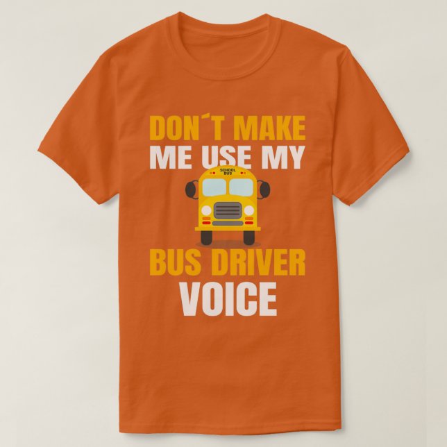 SKOOL BUSS DRIVER använda min buss-chaufförer 3 T Shirt (Design framsida)