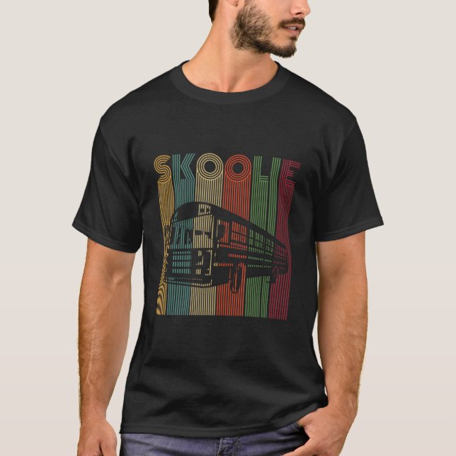 Skoolie For A Schoolie Driver T Shirt (Framsida)