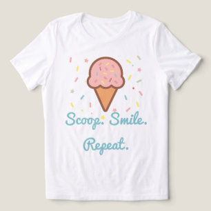 Skop. Smilt. Upprepa. - Cute Ice Cream Cone T Shirt