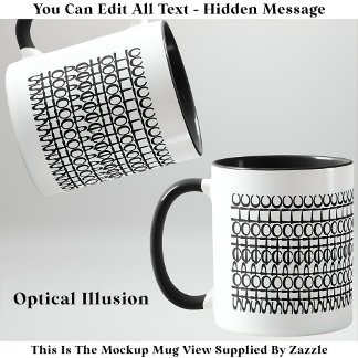 Skopahollöst Gömt meddelande 131BW Funny Quote Mug Mugg