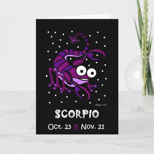 SKOPIO - ZODIAC GREETTO-KORT KORT (Framsida)