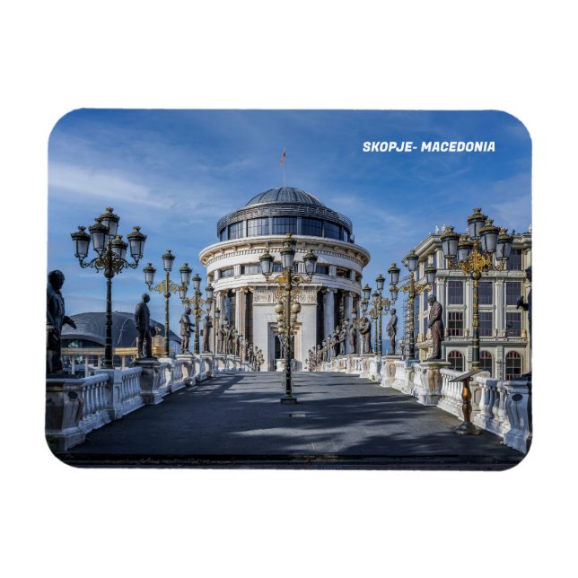 SKOPJE - Makedonien Magnet (Horisontell)