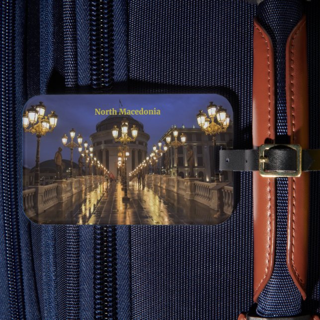 Skopje, NordMakedonien Bagagebricka (Framsida Insitu 4)