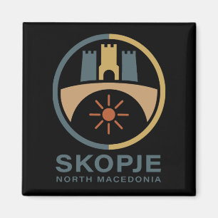 Skopje Nordmakedonien Europa Magnet