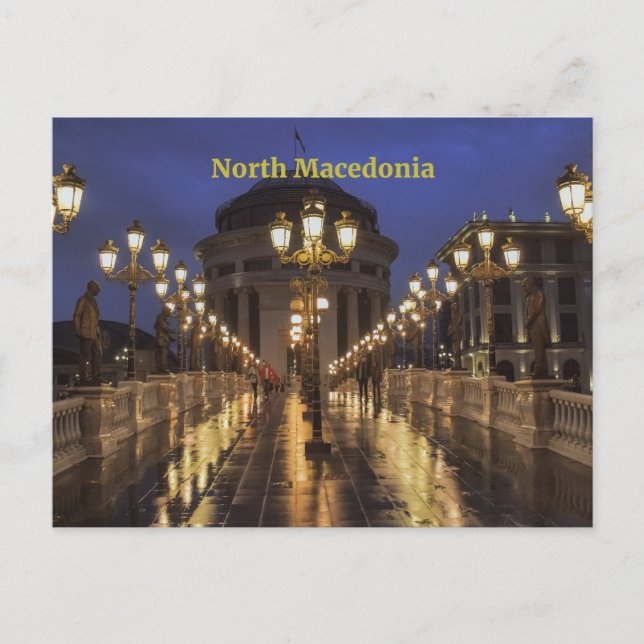 Skopje, Nordmakedonien Vykort (Framsida)