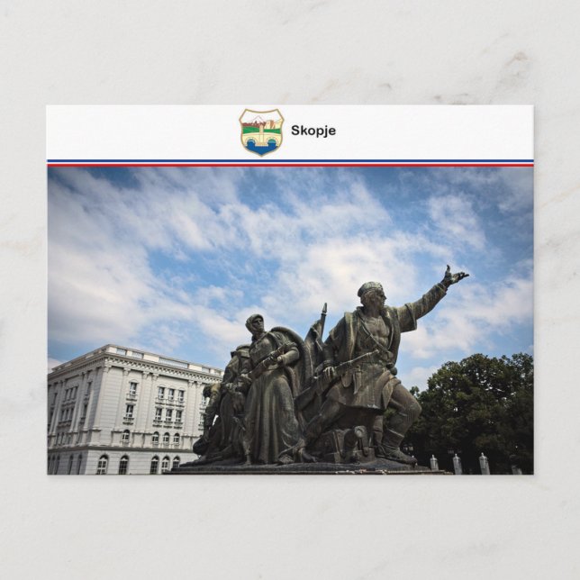 Skopje - NordMakedonien Vykort (Framsida)