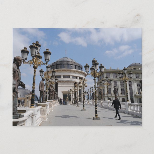 Skopje, NordMakedonien Vykort (Framsida)