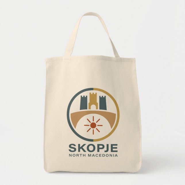 Skopje North Macedonia Europe Tygkasse (Framsidan)