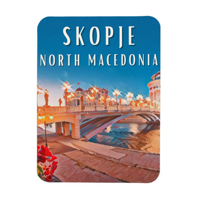 Skopje, ville des ponts magnet (Vertikal)