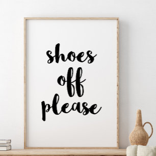 Skor av utskrift, ta bort dina skon poster