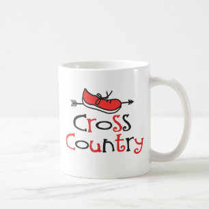 Skor den crossa country springer för rolig © kaffemugg