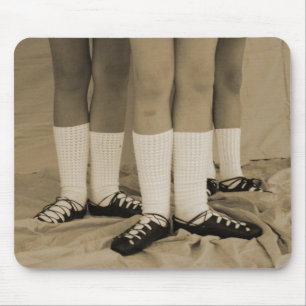 Skor den mjuka irländska dansen för Sepia Mousep Musmatta