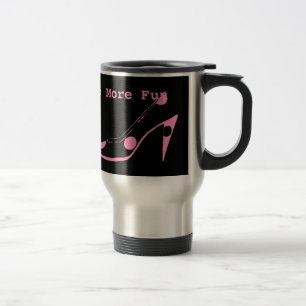 Skor den rosa och svart kicken Heeled mode Resemugg