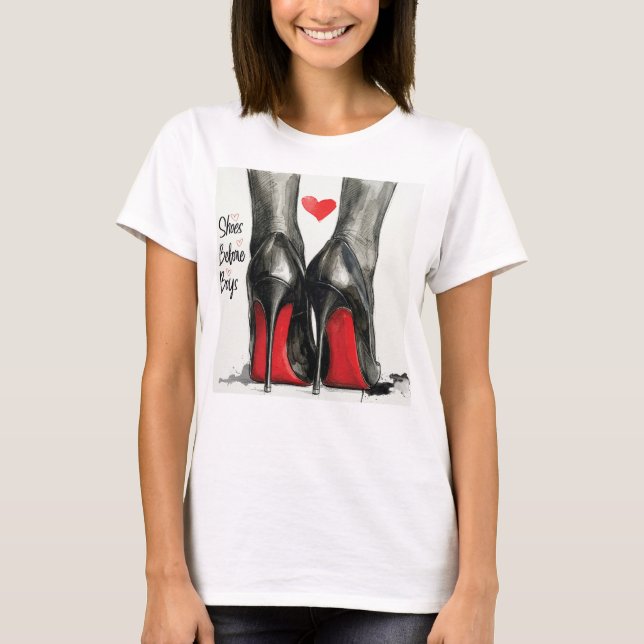 Skor före pojkar t shirt (Framsida)