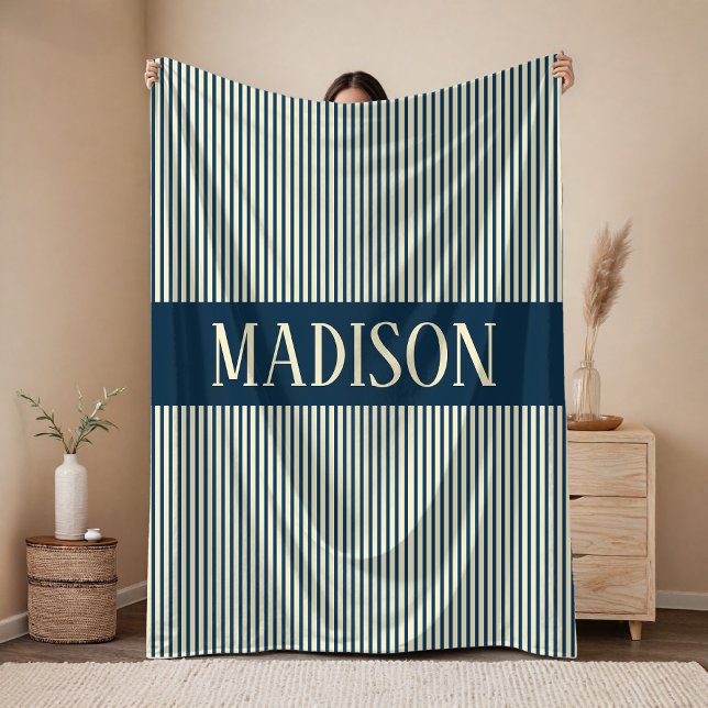 Skor med eget namn filt baby shower-gåva (Personalized Striped Blanket Gift for Her and Family, Custom Name Stripes Blanket Baby Shower Gift)