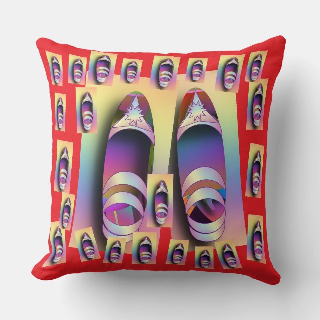 Skor + Röd Kudde (Framsida)