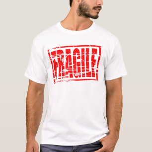 Skör rödgummi frimärke, effekt t-shirt