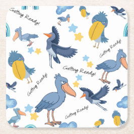 Skorabbe baby shower servetter underlägg papper kvadrat